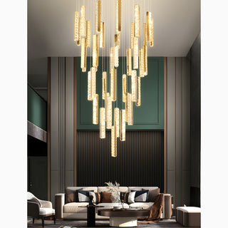 Santa Margherita Ligure | Creative Gold LED Crystal Chandelier from Mirodemi for Living Room