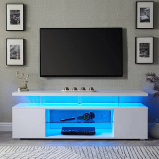 Gaming|TV stand|Living room|Backlight|White