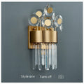 MIRODEMI® Saorge | Creative Bouquet Gold Crystal Wall Sconce | wall light | wall lamp