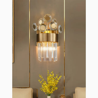 MIRODEMI® Saorge | Creative Bouquet Gold Crystal Wall Sconce | wall light | wall lamp