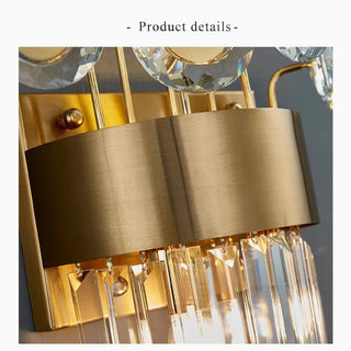 MIRODEMI® Saorge | Creative Bouquet Gold Crystal Wall Sconce | wall light | wall lamp