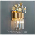 MIRODEMI® Saorge | Creative Bouquet Gold Crystal Wall Sconce | wall light | wall lamp