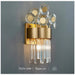 MIRODEMI® Saorge | Creative Bouquet Gold Crystal Wall Sconce | wall light | wall lamp