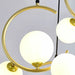 MIRODEMI® Sauze | Art Iron Chandelier with Ball-Shaped Ceiling Lights for Home