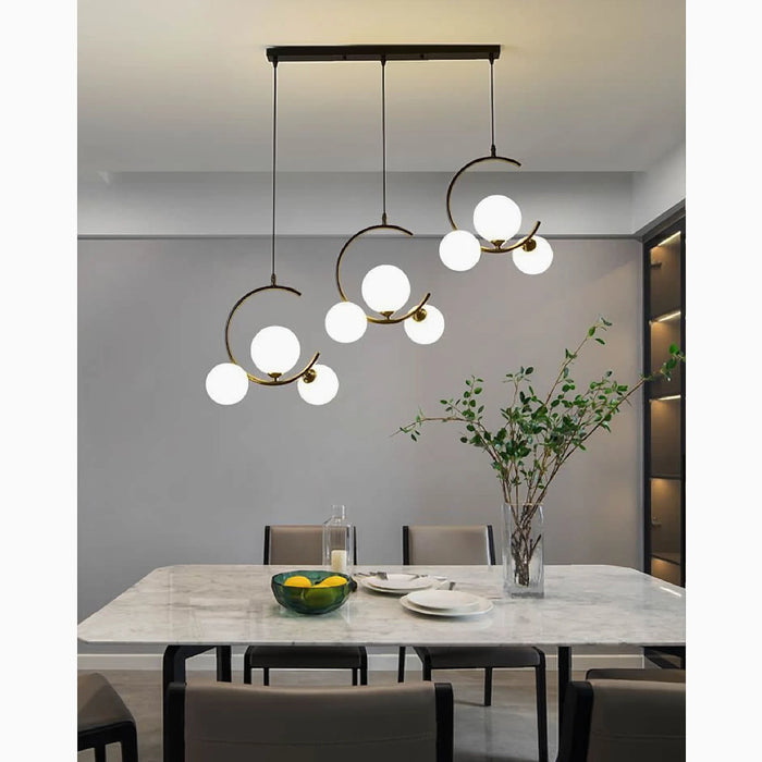MIRODEMI® Sauze | Art Iron Stylish Chandelier with Ball-Shaped Ceiling Lights