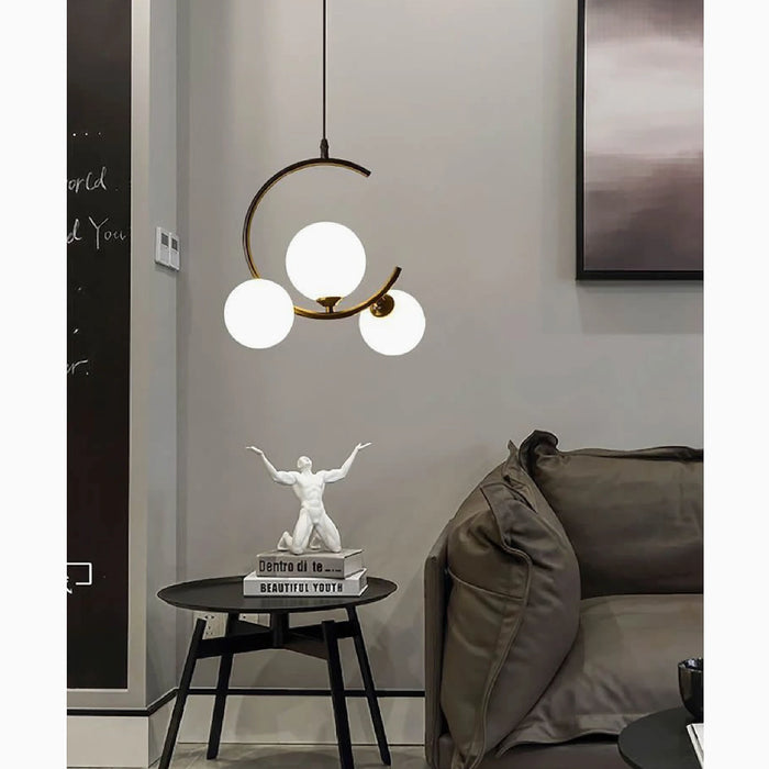 MIRODEMI® Sauze | Art Iron Chandelier with Ball-Shaped Ceiling Lights For Living Room