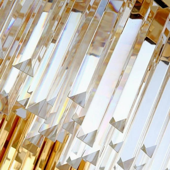 MIRODEMI® Savona | Elegant Round Gold Crystal 