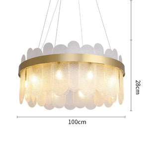 MIRODEMI® Schönbühl | Modern Gold Chandelier for Living Room