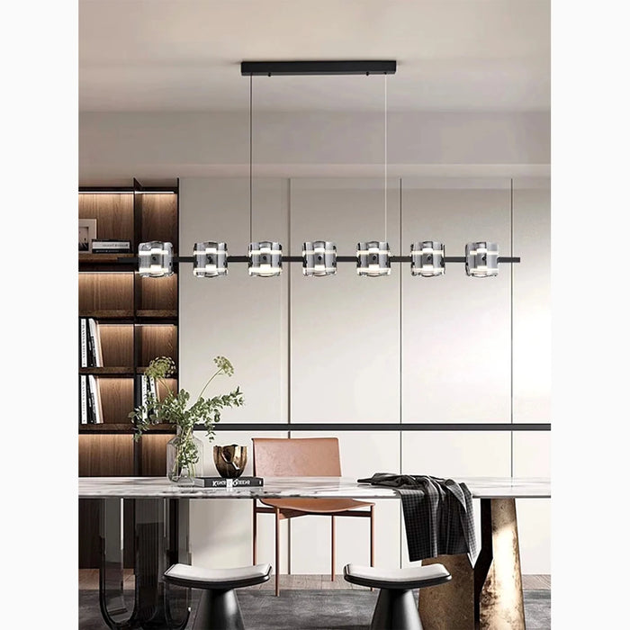 MIRODEMI® Schönenwerd | Stylish Creative Rectangle Glass Chandelier