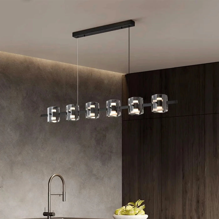 MIRODEMI® Schönenwerd | Stylish Creative Rectangle Glass Chandelier