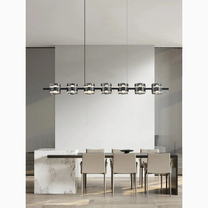 MIRODEMI® Schönenwerd | Stylish Creative Rectangle Glass Chandelier