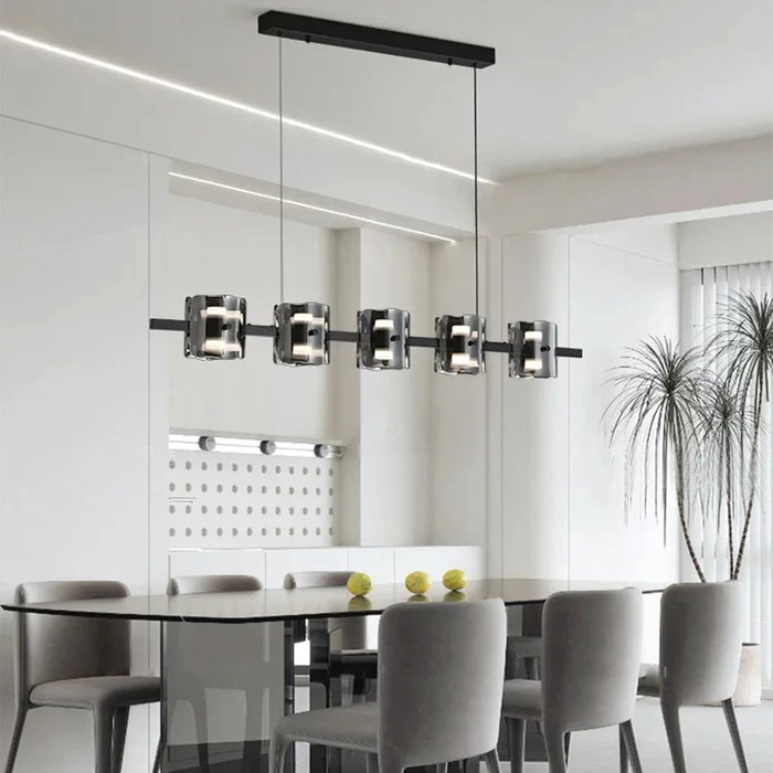 MIRODEMI® Schönenwerd | Stylish Creative Rectangle Glass Chandelier