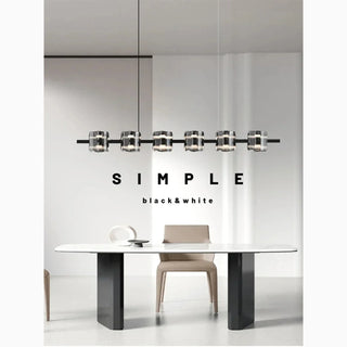 MIRODEMI® Schönenwerd | Stylish Creative Rectangle Glass Chandelier