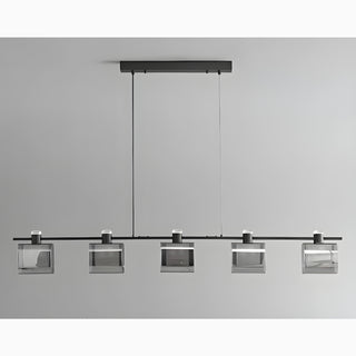 MIRODEMI® Schwerzenbach | Minimalistic Glass Cubes Stylish Chandelier