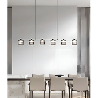 MIRODEMI® Schwerzenbach | Minimalistic Glass Cubes Stylish Chandelier