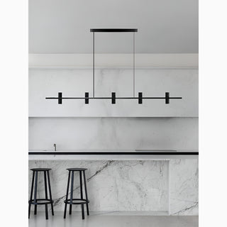 MIRODEMI® Seengen | Minimalistic Modern Black Copper Stone Chandelier