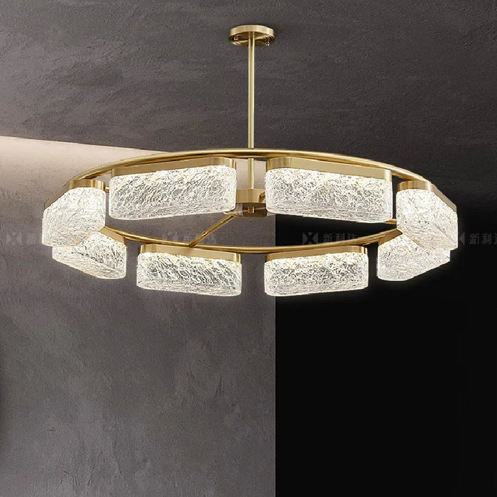 MIRODEMI® Sempach | Modern Drum Blocks LED Ceiling Chandelier