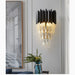 MIRODEMI® Sigale | New Stylish Luxury Black Crystal Wall Sconce | wall light | wall lamp