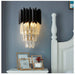 MIRODEMI® Sigale | New Stylish Luxury Black Crystal Wall Sconce | wall light | wall lamp