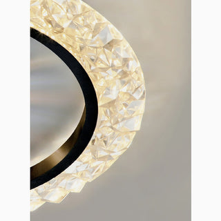 MIRODEMI® Sint-Truiden | Modern Creative bLACK LED Crystal Ceiling Lamp