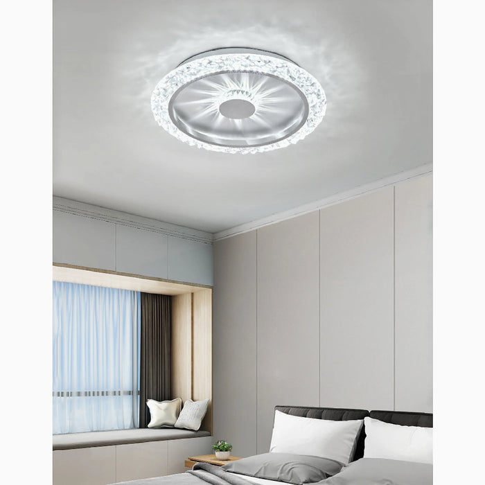 MIRODEMI® Sint-Truiden | Modern white Creative LED Crystal Ceiling Lamp