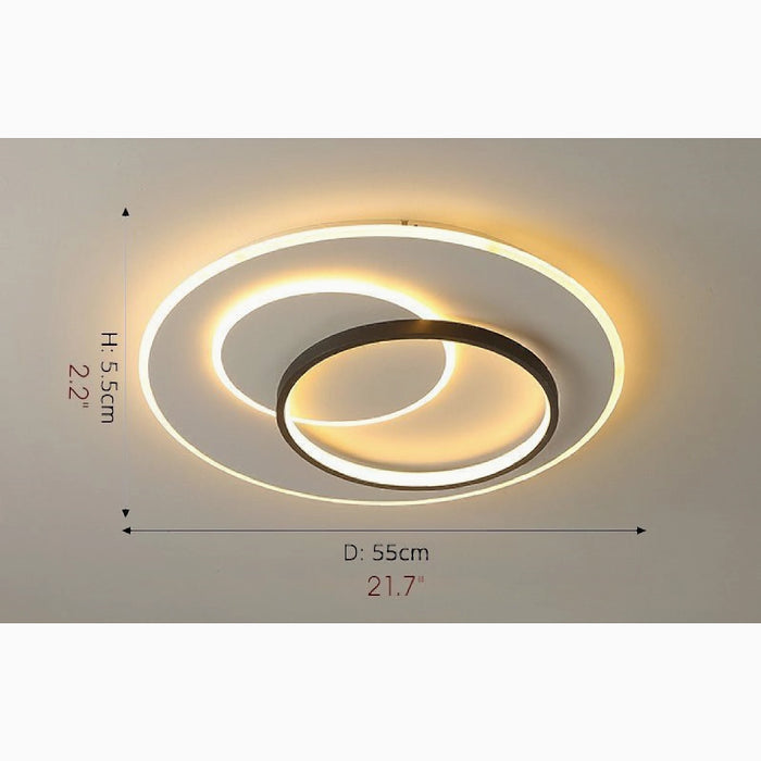 MIRODEMI® Soignies | Modern Creative LED Ceiling Light sizes