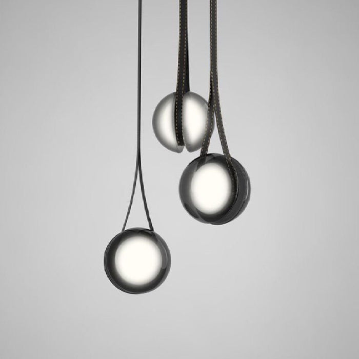 MIRODEMI® Soldano Luxury Nordic Style Smoke Glass Ball Pendant Lights for Dining Room image | luxury lighting | glass ball lamps