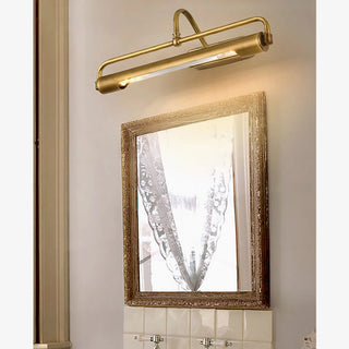 MIRODEMI® Mirrored Long Copper LED Wall Lamp for Dressing Room, Bathroom image | luxury lighting | luxury wall lamps