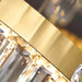 MIRODEMI®  Sospel | Aristocratic Gold Ring Crystal Chandelier