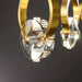 MIRODEMI® Spiez | Designer Gold Pendant Crystal Chandelier 