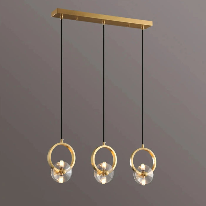 MIRODEMI® Spiez | Designer Gold Crystal Pendant Light