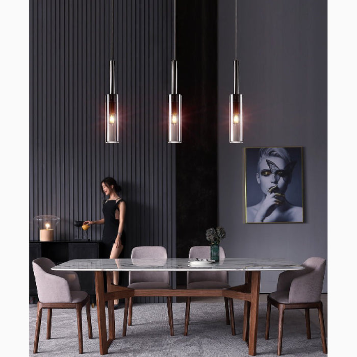 MIRODEMI Spotorno Modern Copper Crystal Pendant Lights For Dining Room