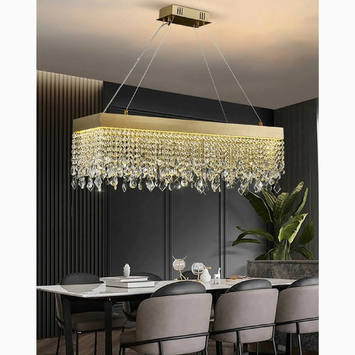 MIRODEMI® Spotorno | Luxury rectangle/oval chandelier lighting for Home
