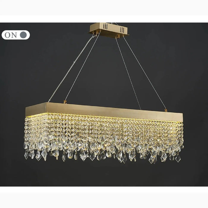 MIRODEMI® Spotorno | Luxury gorgeous rectangle/oval chandelier lighting for dining room, kitchen