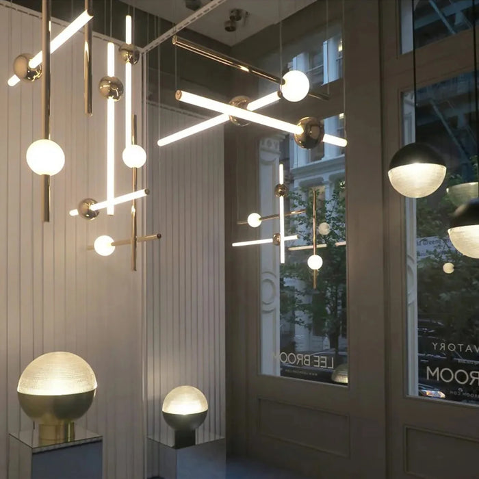 MIRODEMI® St. Gallen | Stylish Unique Designer Gold Pendant Light