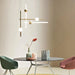 MIRODEMI® St. Gallen | Stylish Minimalistic Gold Chandelier