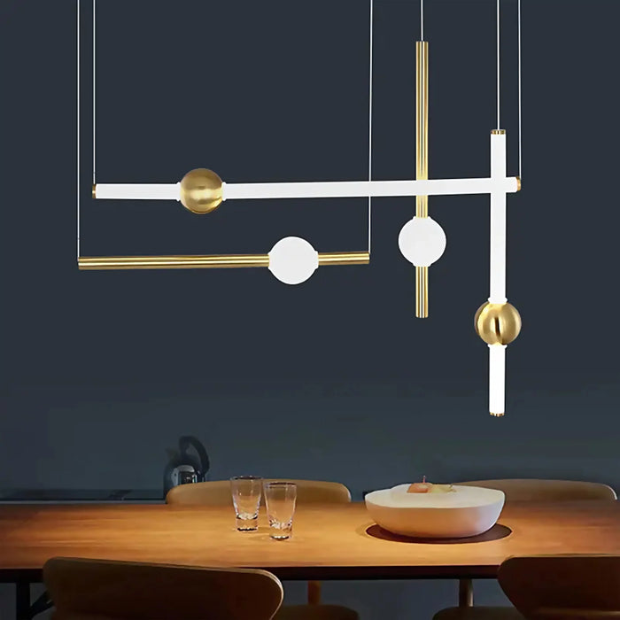 MIRODEMI® St. Gallen | Stylish Sleek Designer Gold Pendant Light