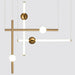 MIRODEMI® St. Gallen | Stylish Designer Modern Gold Pendant Chandelier