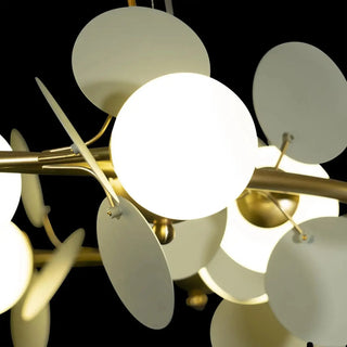 MIRODEMI® St. Moritz | Sleek Gold Ceiling Chandelier