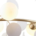 MIRODEMI® St. Moritz | Sleek Gold Ring Shaped Ceiling Chandelier