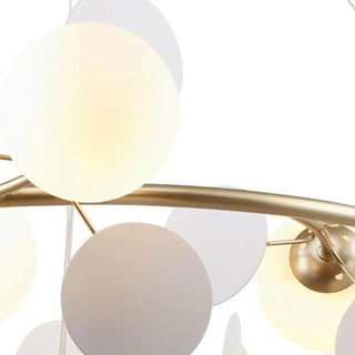 MIRODEMI® St. Moritz | Sleek Gold Ring Shaped Ceiling Chandelier