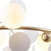 MIRODEMI® St. Moritz | Sleek Gold Ring Shaped Ceiling Chandelier