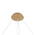 MIRODEMI® St. Moritz | Sleek Gold Ring Shaped Hanging Ceiling Chandelier