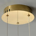 MIRODEMI® Stäfa | Luxury Gold Drum Ceiling Chandelier with Crystals