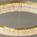 MIRODEMI® Stäfa | Luxury Gold Drum Hanging Ceiling Chandelier with Crystals