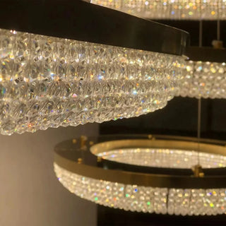 MIRODEMI|Stäfa|Chic|Drum|Hanging|Ceiling|Chandelier|Crystals