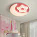 MIRODEMI® Stavelot | Moon pink LED Ceiling Lamp For Kids Room