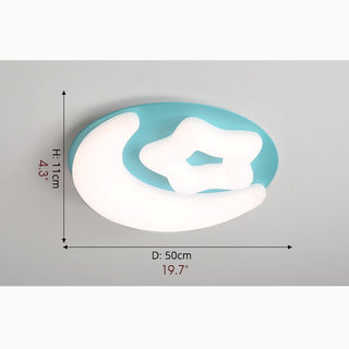 MIRODEMI® Stavelot | Moon LED Ceiling Lamp For Kids Room