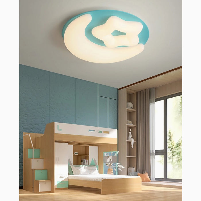 MIRODEMI® Stavelot | Moon LED Ceiling Lamp For Kids Room