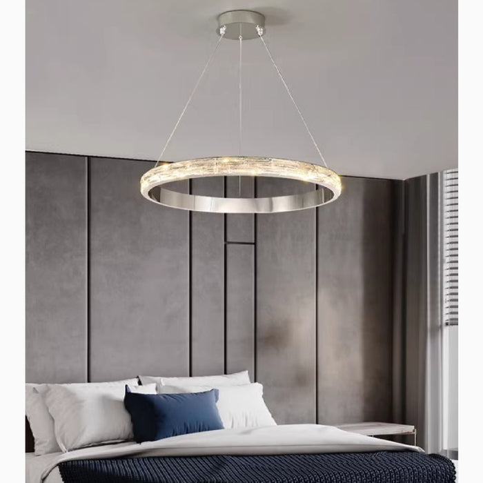 MIRODEMI® Stella | Postmodern Stainless Steel Pendant Light for Bedroom